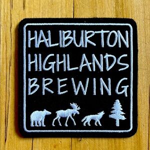 Haliburton Highlands Brewing Embroidered Iron-On Patch